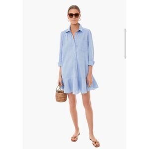 Tuckernuck Womens Chambray Callahan Shirt Dress Szie XL Cotton Logn Sleeve